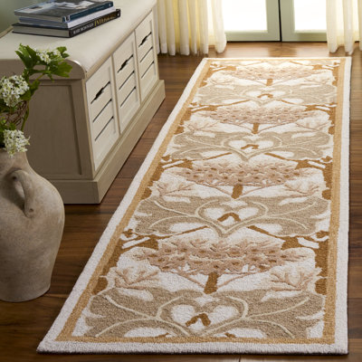 Tapis d'intérieur géométrique en laine, coton et viscose Earthly Treasures