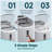 Simzlife 26Lbs. Daily Bullet Ice Countertop Ice Maker Ice Machine With Handle,Self-Cleaning Ice Makers, 26Lbs/24H, 9 Ice Cubes Ready In 6 Mins For Home/Kitchen/Bar/RV/Party/Camping-106240012