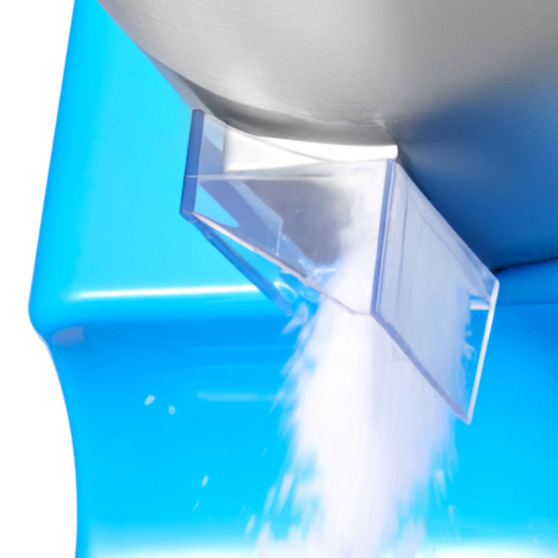 Concasseur de glace bleu commercial de grande capacité, machine à glace pilée électrique 220LBS / H pour café-restaurant