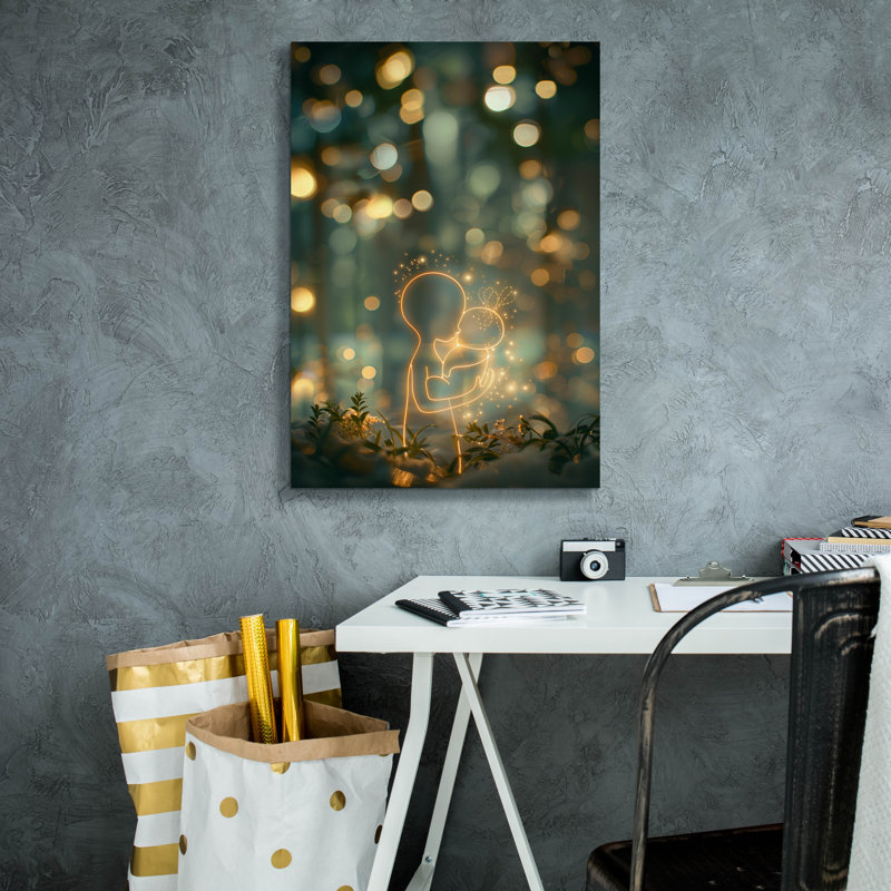 Ebern Designs 'Newborn Baby' by r3darch0n Canvas Wall Art, 26" x 40", 26" H x 18" W x 0.75" D