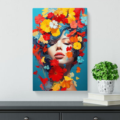 Floral Pop - Wrapped Canvas