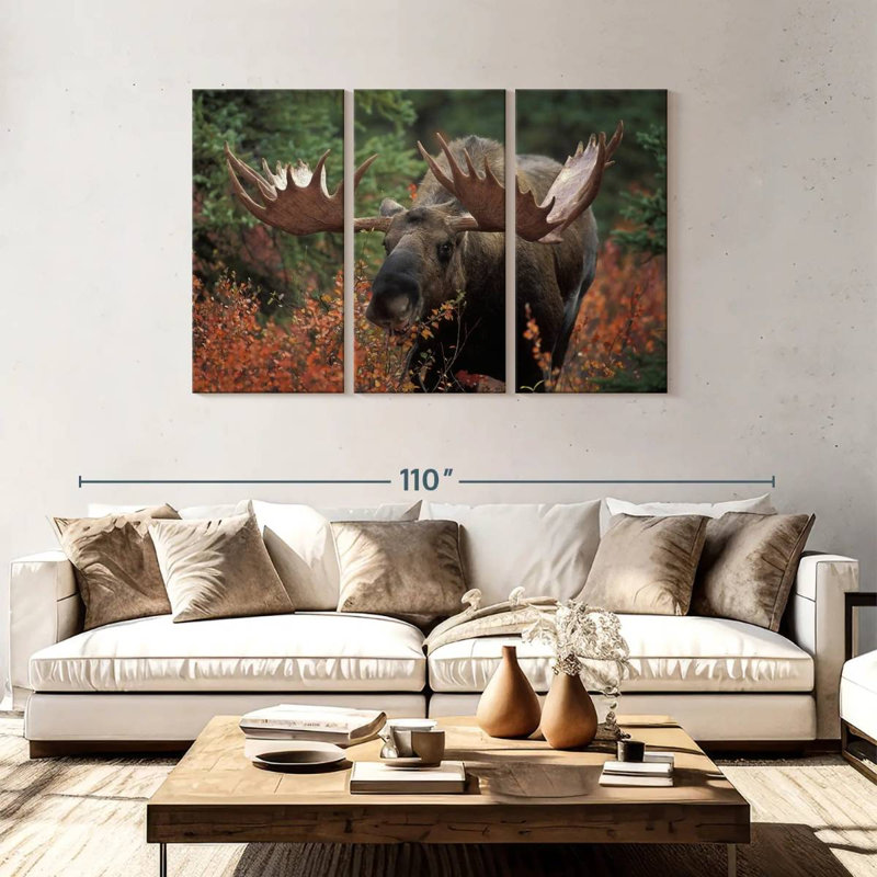 Moose Forest Meal, 48" H x 74" W