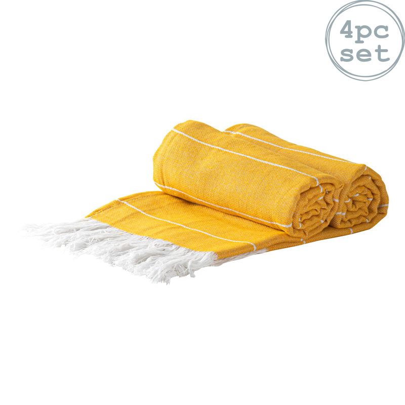 Nicola Spring - Turkish Cotton Bath Towels - 173 x 92cm, Mustard