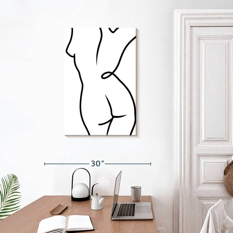 Leisha Line Nude IV, H 30 po x l 20 po