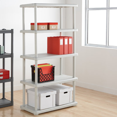 Whitworth 36'' W Plastic Shelving Unit