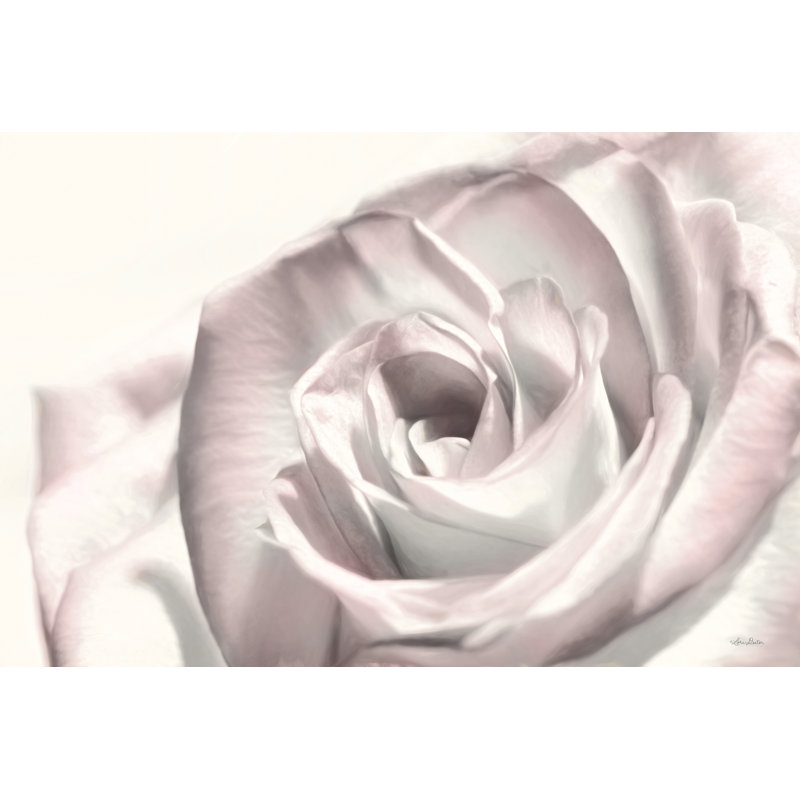 Rosé I 2883887, H 20 po x l 30 po, No, Cadre flottant noyer