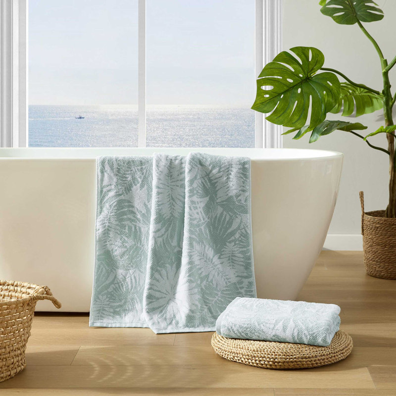 Tommy Bahama Lago Palm 6 Piece Cotton Towel Set, 2 Piece Bath Towel Set