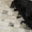 Tapis patchwork crème et noir-1675562441