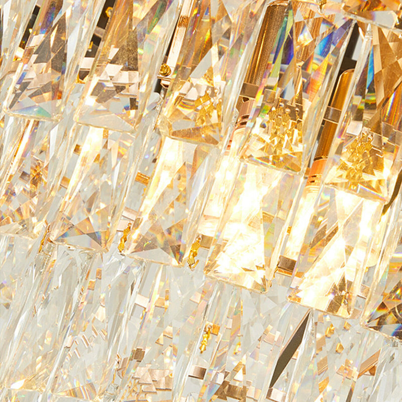 Skaghi 3 Layers K9 Luxury Crystal Chandelier Adjustable Chain