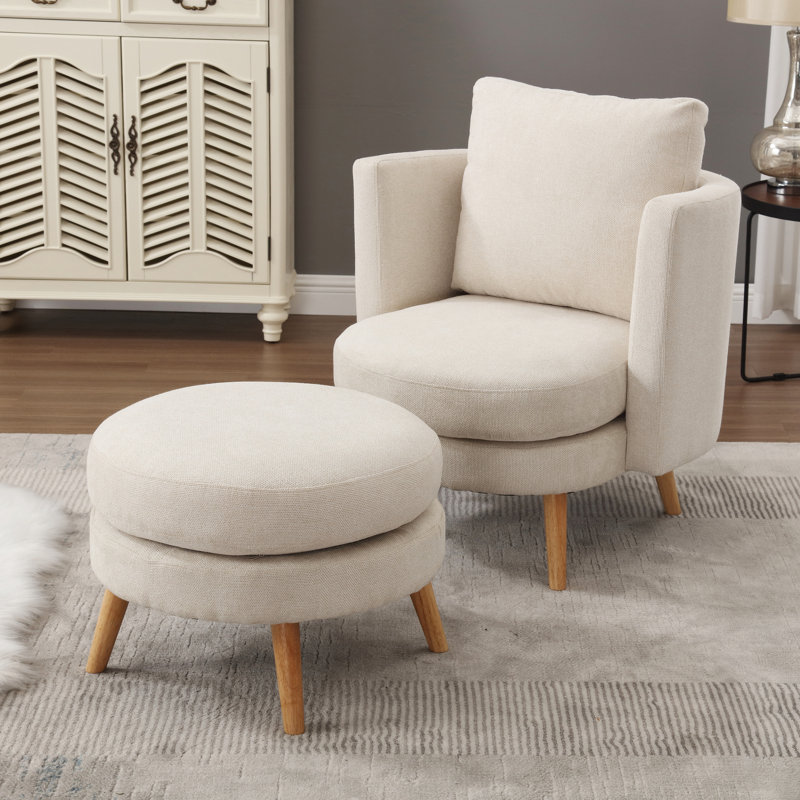 Fauteuil Kefira, Polyester beige