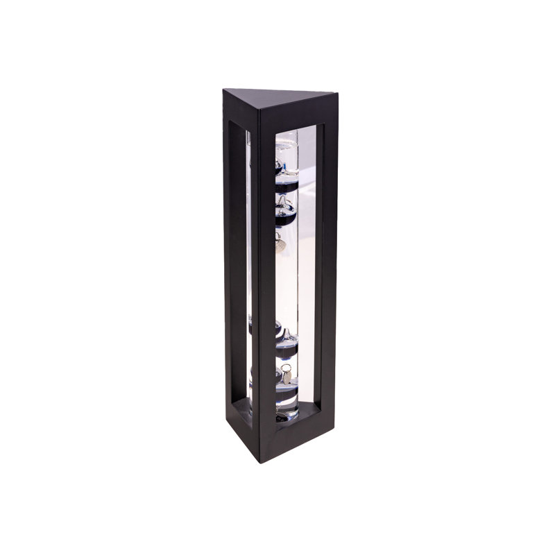Thermomètre Melin en bois de rose, Noir