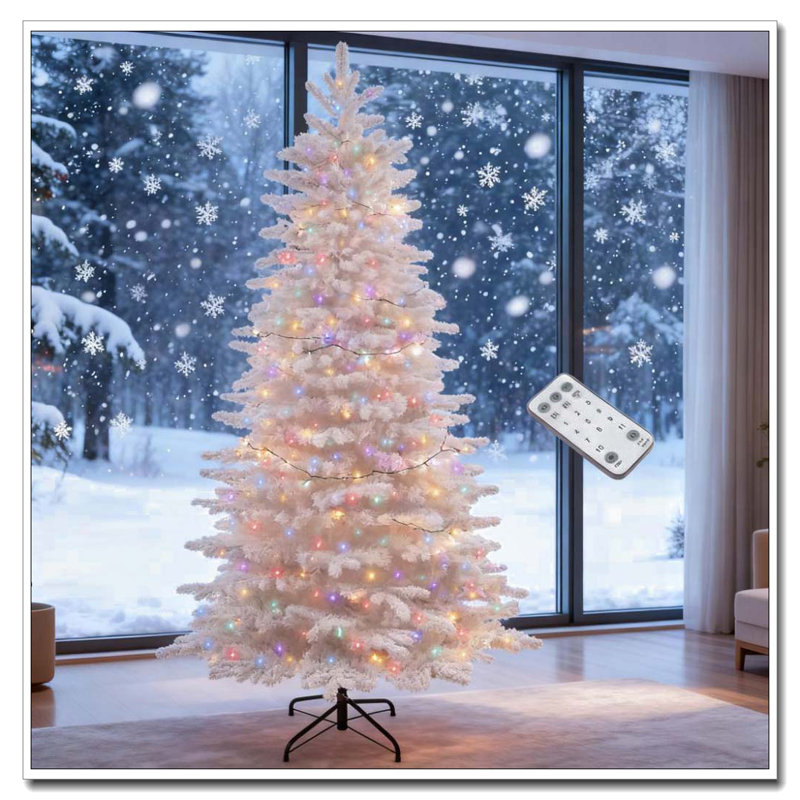 Arbre de Noël artificiel enneigé 7,5 pi, 7.5'