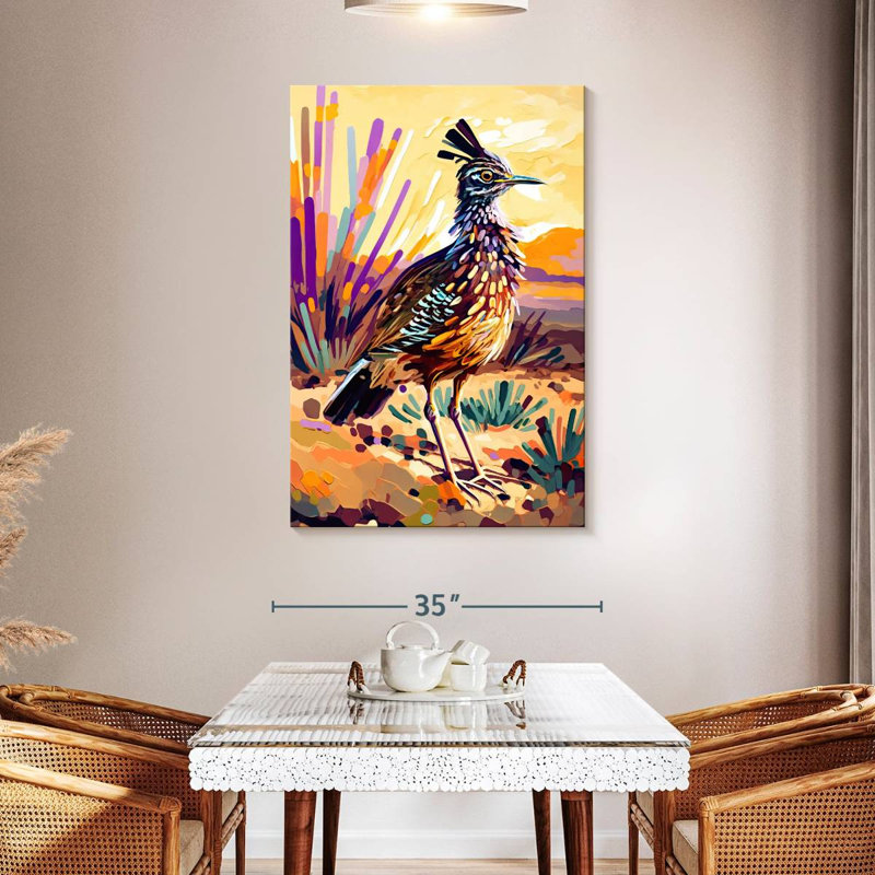 Brampt Desert Roadrunner, 48" H x 32" W
