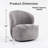 Maresia Oversized Fully Assembled Swivel Chairs, Boucle Upholstered Swivel Barrel Chair, Large Accent Chair-1719671499