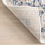 Tapis oriental / persan Caramont pour le salon, la chambre et la cuisine, bleu / ivoire