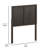 Raima Paneled Solid Wood Adjustable Headboard for Universal Metal Bed Frames-128229084-128229059
