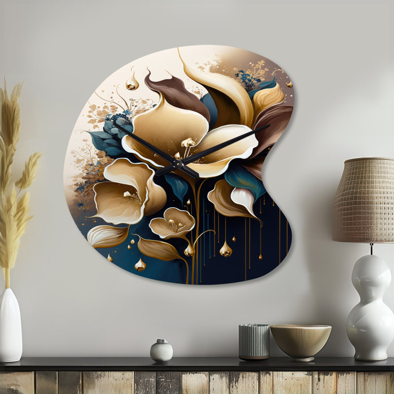 Horloge murale en forme de lys Calla, Petit