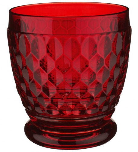 Villeroy & Boch Boston Double Old-Fashioned Glass, 11 oz, Red