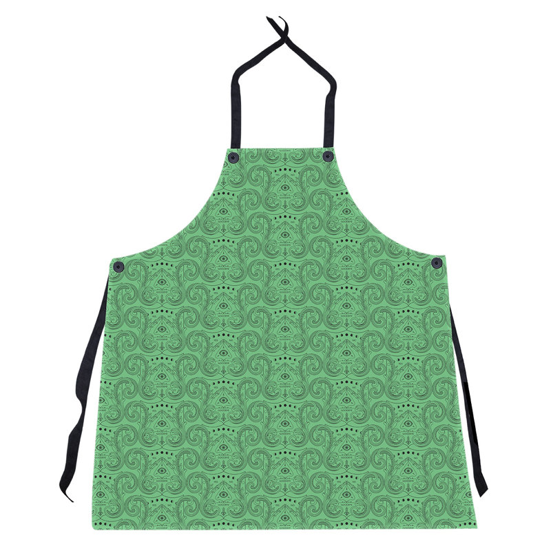 Tablier à motif troisième oeil, Vert