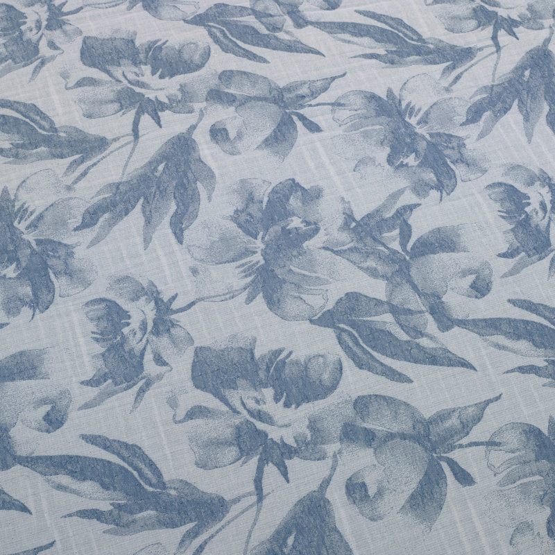 Ensemble d'édredon en coton 3 pièces Almaria, Bleu, Édredon grand + 2 taies décoratives