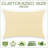 Colourtree Sun Shade Sail Rectangle Canopy Fabric Cloth Screen, Water Permeable & UV Block UPF50-54246432-90741920