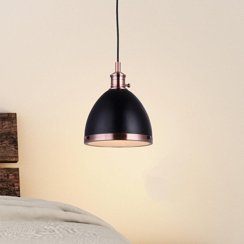 Luminaire suspendu pour dôme simple 1 lumières Bolan