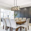 Lustre rectangulaire en bois 3 lumières Renken