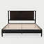 Base de lit avec tête de lit Vivian DELUXE - bois d'acacia-752107301-775379058