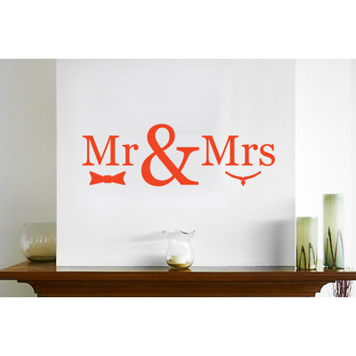 Mr Mrs Wall Sticker