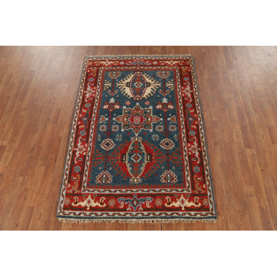Tapis oriental bleu Khotan