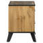 Ensemble de chambre à coucher de style moderne Mid-Century Timberglen Elmwood (1 lit + 1 coiffeuse + 1 table de chevet)