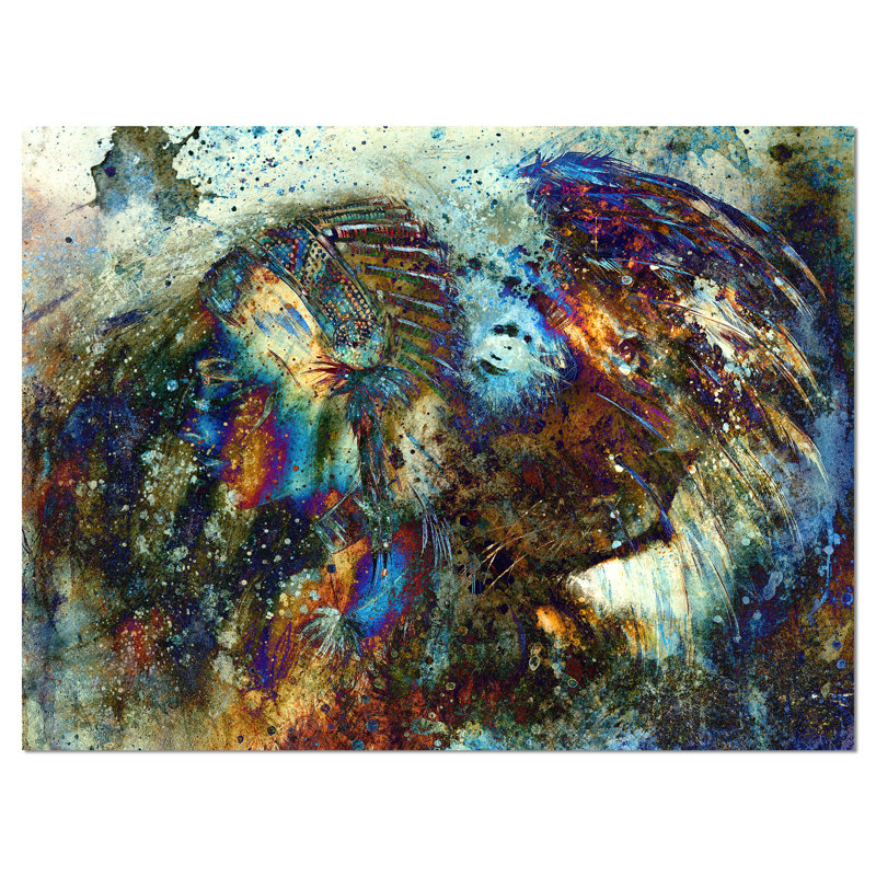 " Lion ", 30" H x 40" W x 1" D