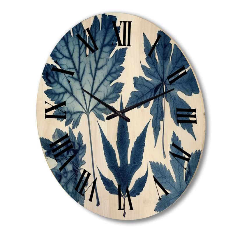 Horloge murale en bois massif Stanwell, Très grand
