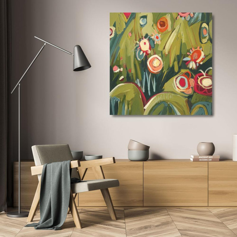Art sur toile tendue par Red Barrel Studio® Sorte, Adriana Gallery, Garden Folly II, H 20 po x l 20 po