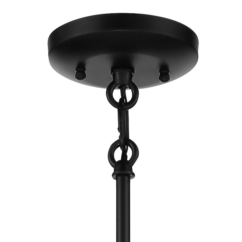 Hokku Designs Agaba Coal With Etched White Chandelier