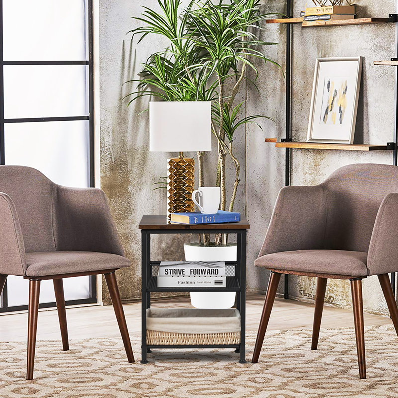 Ensemble de table de bout avec rangement