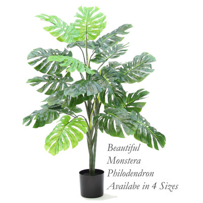 Philodendron artificiel en pot