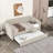 Twin Size Upholstered Daybed With Trundle And USB Charging Design, Velvet Upholstered Daybed Frame, Twin Sofa Bed For Living Room Bedroom, No Box Spring Needed,Plush Velvet Fabric-1828184539