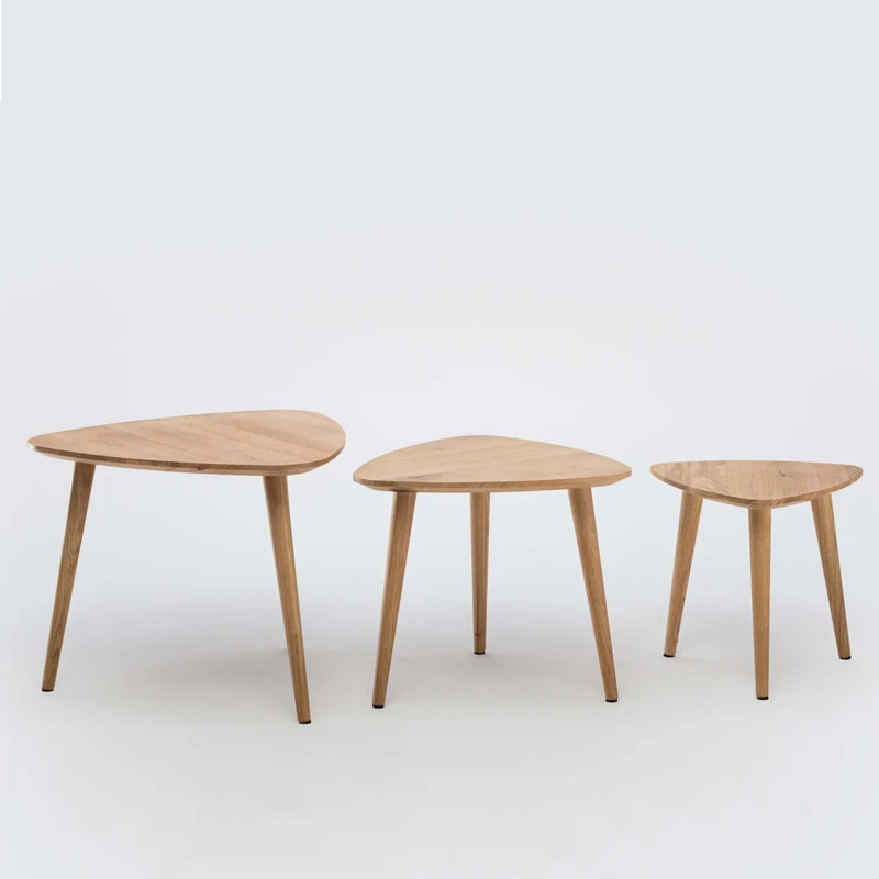Artemus Solid Wood Three Leg Coffee Table