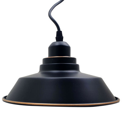 Mcavoy 1 - Light Black Dome Pendant
