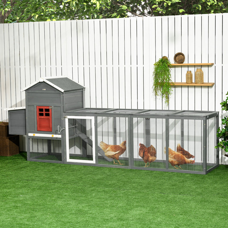 Deleyza 16.8 Square Feet Chicken Coop with Nesting Box For Up To 4 Chickens