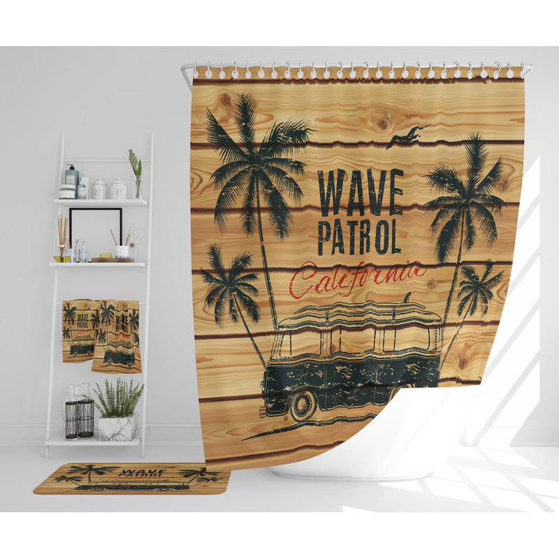 Nausad Polyester Shower Curtain Set