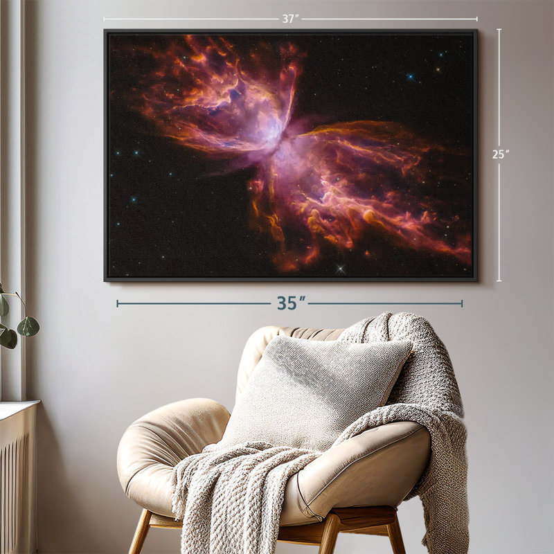 Impression sur toile Butterfly Nebula, H 25 po x l 37 po
