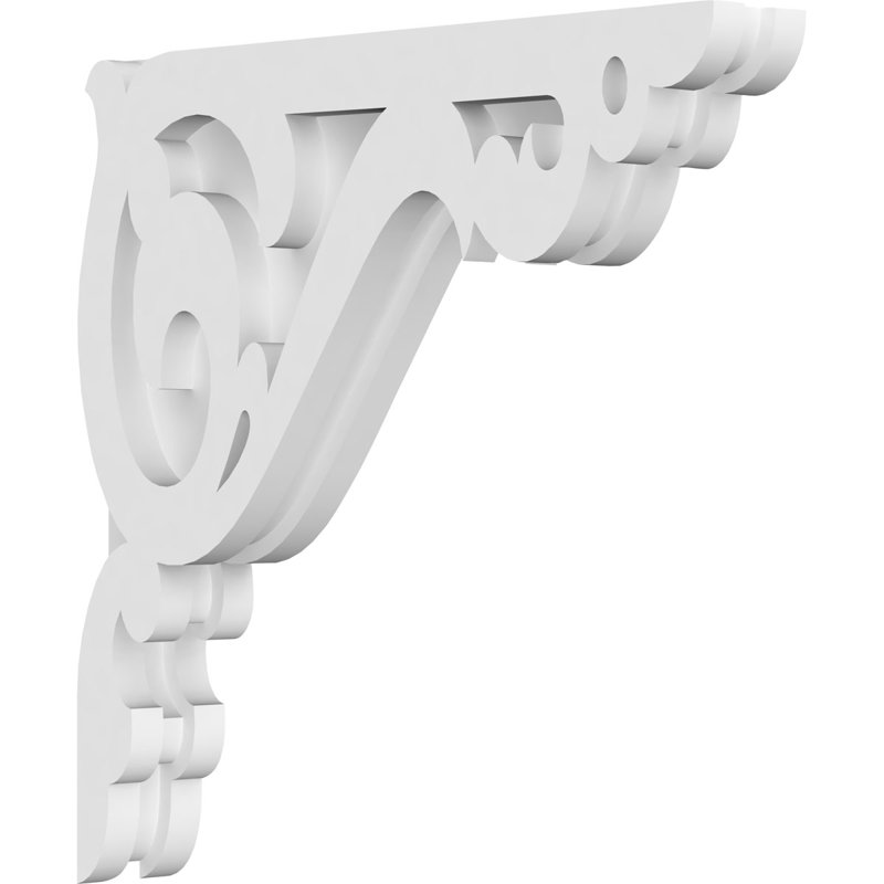 1 corbeau en PVC de qualité architecturale ambré l 7/8 po x P 12 po x H 12 po, H 12 po x l 12 po x P 1,875 po