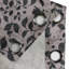 Ambesonne Leafy Pattern Grommet Curtain Muted Floral Design Pale Mauve Charcoal Grey-106648449