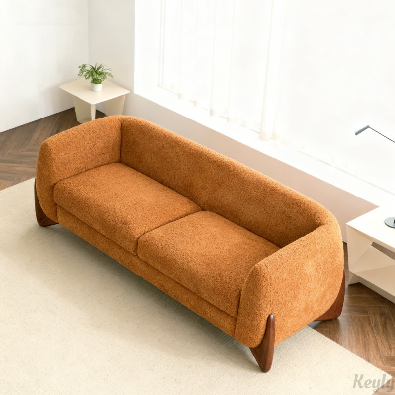 82Inches Sofa, Caramel