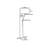 Luro Elegant Black Floor Lamp, 65.0 inches Tall | Durable Metal Body with Electrostatic Oven Dried Paint | 24.0 cm Fabric Cap, 15.7 inches Diameter | E27 Socket, Max 60W | Perfect for Modern Living Rooms & Bedrooms