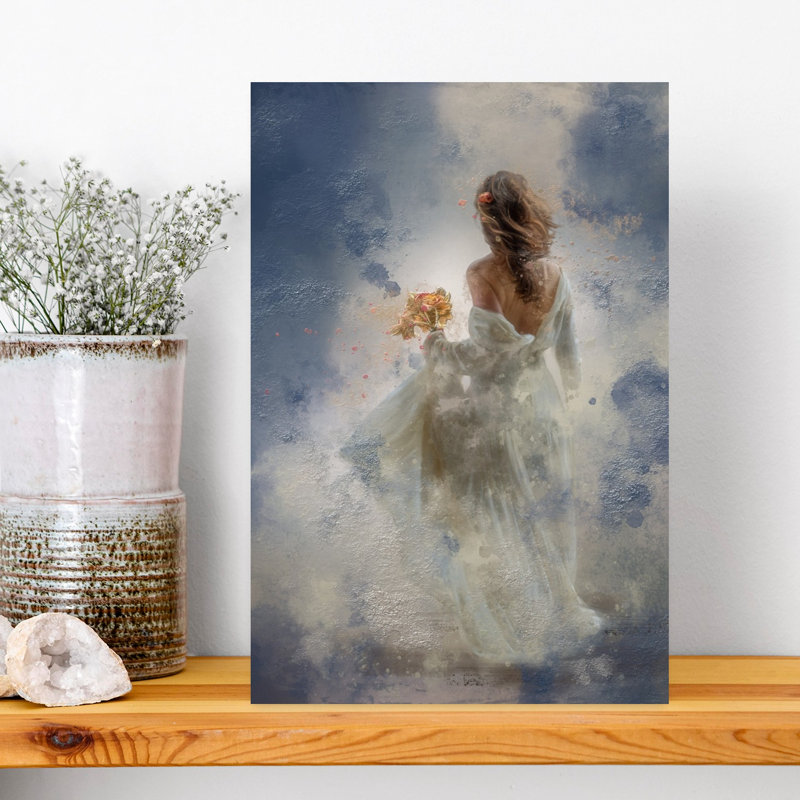 ...Rappelle-moi encore une fois qui je suis...' Affiche murale abstraite contemporaine de paysage naturel, 18" H x 12" W