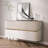 63" Modern Luxury Credenza Sideboard Buffet Cabinet With Table Top