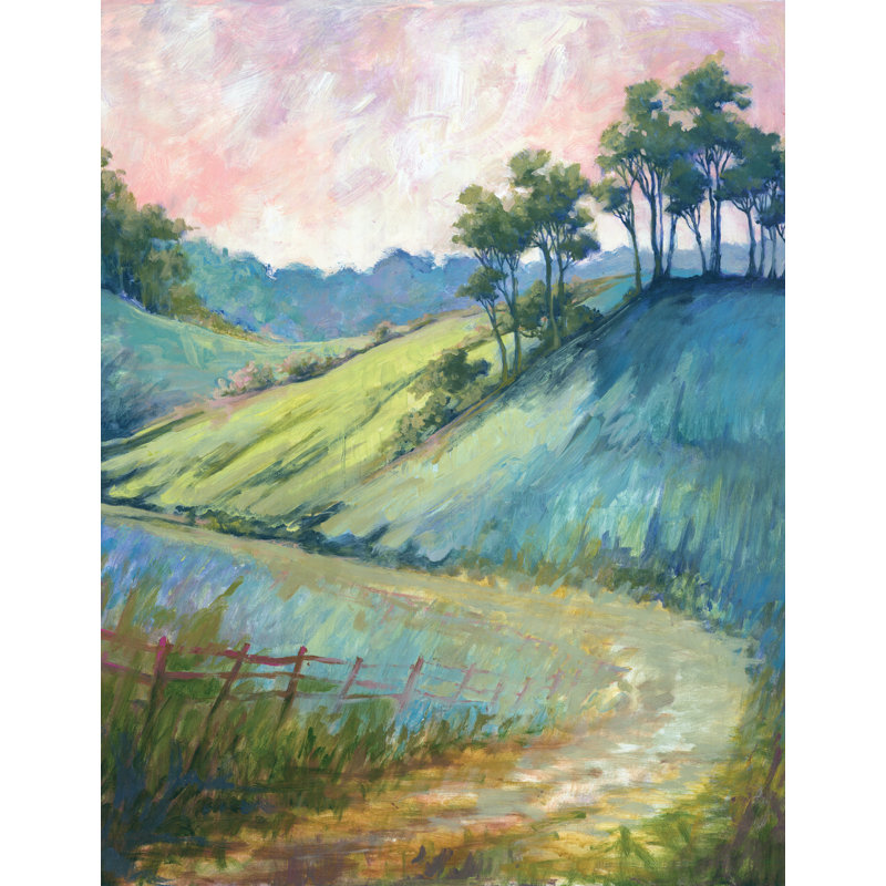 Landscape at Dusk - Painting Print, 91cm H x 61cm W, Wrapped Canvas